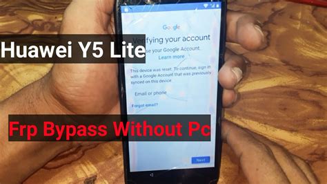Huawei Y5 Lite Dra Lx5 Frp Bypass Without Pc YouTube