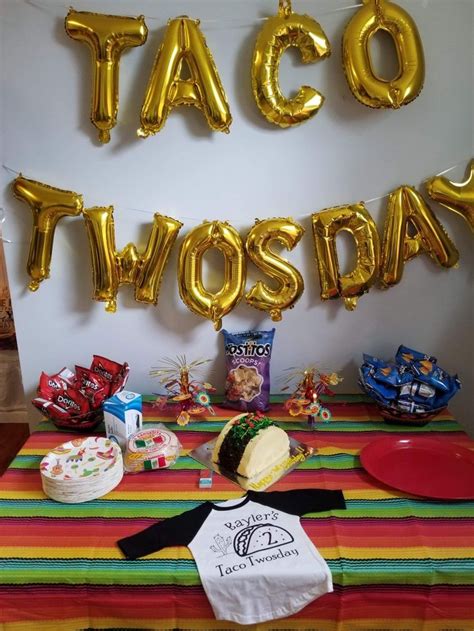 Taco Twosday Birthday Party Decor Birthday Party Decorations