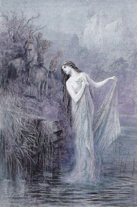 Lady Of The Lake Art Legend Of King Fantasy Art