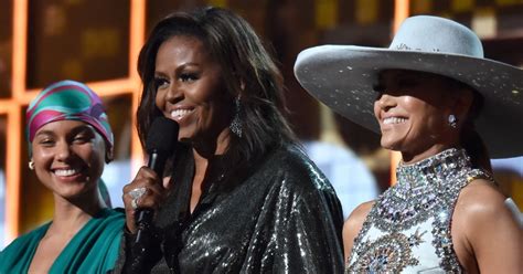 michelle obama delivers powerful speech during surprise grammys appearance