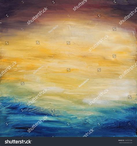 Beautiful Abstract Textured Background Evening Sunset Stock Photo