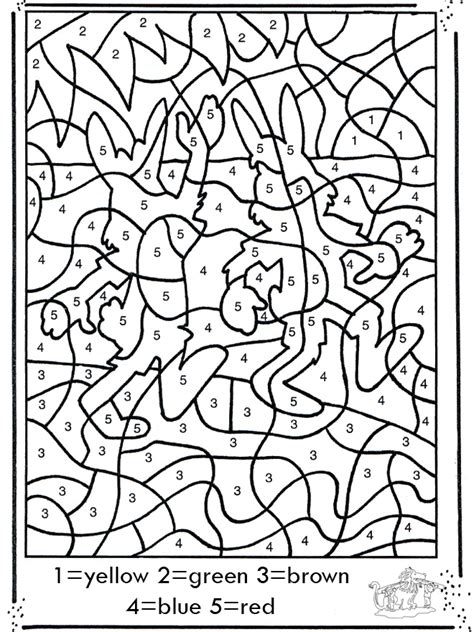number drawing coloring  number