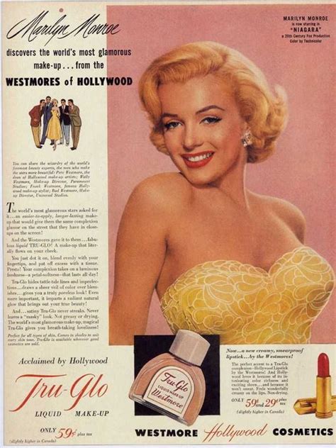 Affiche publicitaire de 1998 « hypnotic poison » parfum de la marque christian dior paris. 1953 Pubs pour le maquillage Westmore et Jon Joy - Divine Marilyn Monroe | Publicité maquillage ...