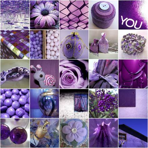 Mosaïque De Photos Violettes All Things Purple Purple Love Purple