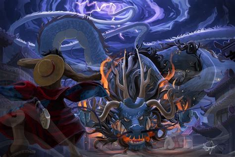 Luffy Vs Kaido Wallpapers Wallpaper 1 Source For Free Awesome