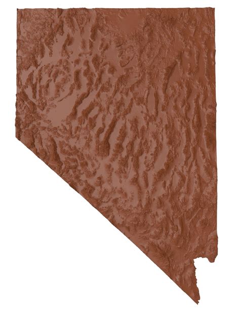 Usa Nevada Relief Map 3d Model 3d Printable Cgtrader