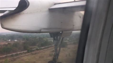 Plane Forced To Make Terrifying Emergency Landing With Just One Propeller When Engine Catches
