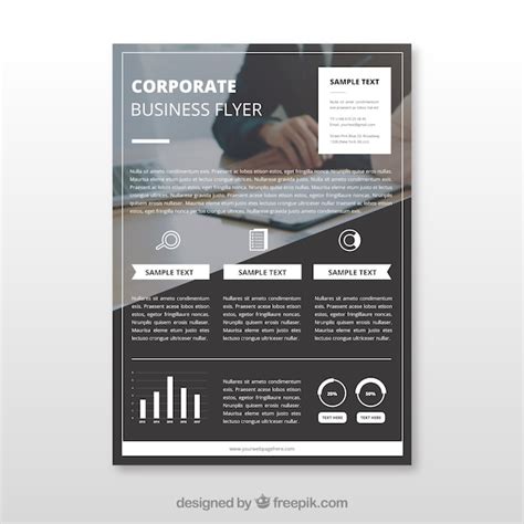 Free Vector Corporate Business Flyer Template