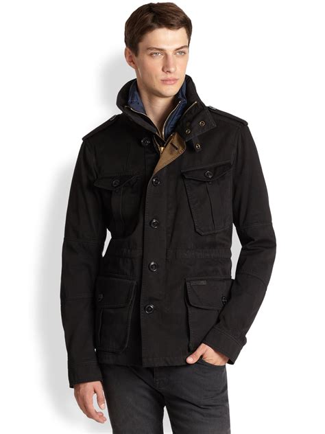 Lyst Burberry Brit Selbie Field Jacket In Black For Men
