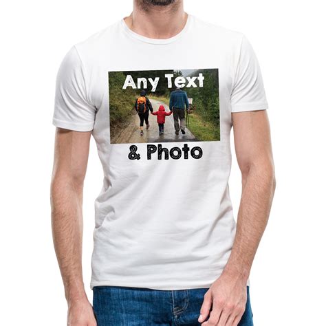 Personalised Photo T Shirt Custom Print Logo Any Picture And Etsy