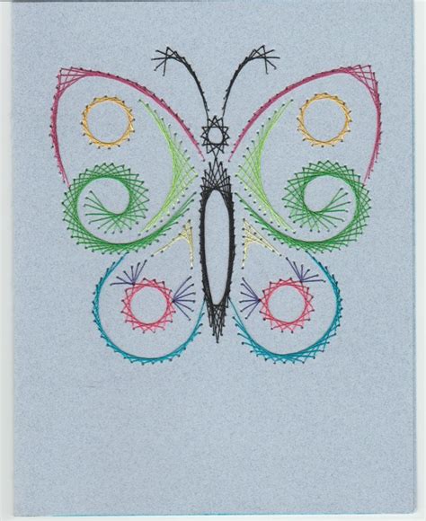 Paper Embroidery Embroidery Cards Pattern Art Craft Cards