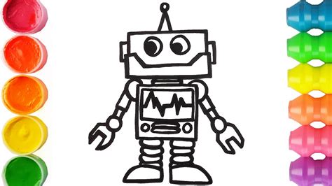 Robots For Babies And Kids Adventures 😀 Learn Colors And Draw Easy