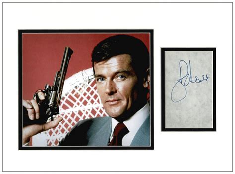 Roger Moore Autograph James Bond