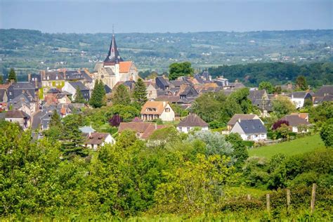 Landscape Of Beaumont En Auge In Normandy Stock Photo Image Of