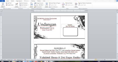 Template Kartu Ucapan Pernikahan Word - RCFamily.info