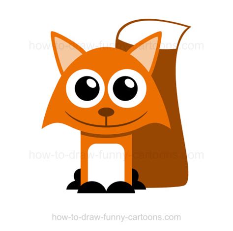 Place the triangle a little lower than the circle. How to draw a fox