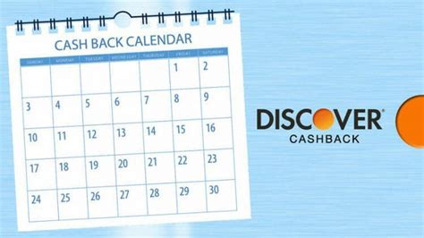 Discover Cashback Calendar 2019 Get 5 Cash Back Bonuses