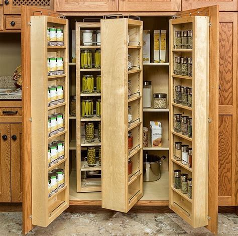 Wood Storage Cabinets With Doors And Shelves Kitchen Pantry Storage