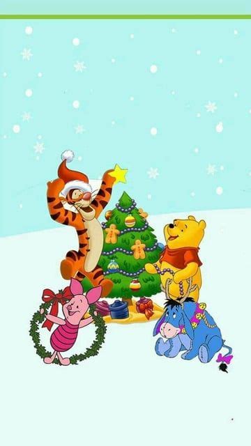 Disney Christmas | Christmas wallpaper iphone cute, Winnie the pooh