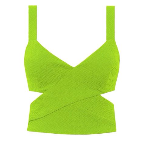 Neon Green Crop Top So Cute For Going Out Or Pair Up With Shorts And A Pair Of Sandals For A