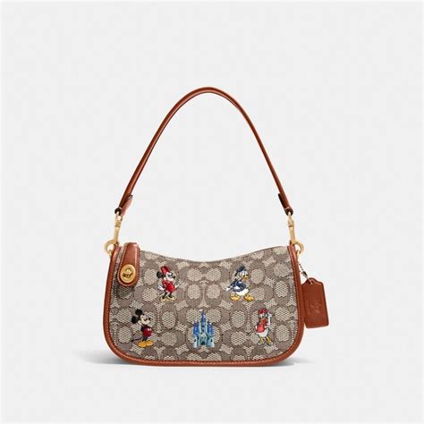 Coach Disney X Swinger Bag In Signature Textile Jacquard With Mickey