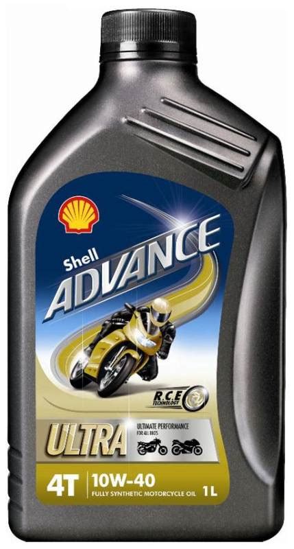 Shell Advance 4t Ultra 10w 40 Synthetic Oil Liter