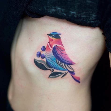 Birds Tattoo Ribs