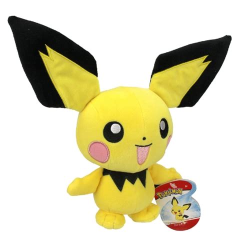 When pichu plays with others, it may short out electricity with another pichu, creating a shower of sparks. Pichu Pelúcia Original WCT 24cm | PokéStop Produtos e ...