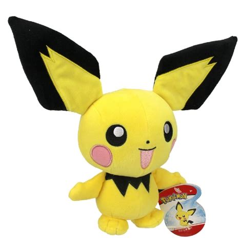 Pichu is able to evolve into pikachu by using 25. Pichu Pelúcia Original WCT 24cm | PokéStop Produtos e ...