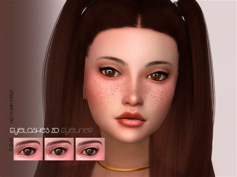 Suzue 2d Eyelashes Eyeliner The Sims 4 Catalog