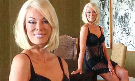 Real Housewives Of Melbourne Star Janet Roach 61 Turns Up The Heat Posing In Racy Black