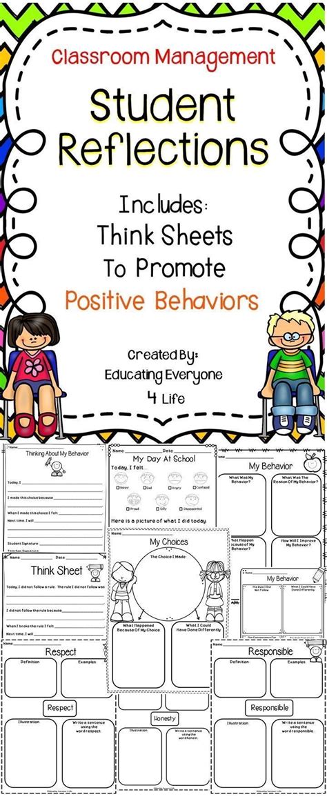 Student Reflections Are A Great Tool To Promote Positive Behaviors In
