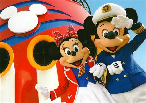 My Favorite Disney Postcards Disney Cruise Ship With Captain Mickey