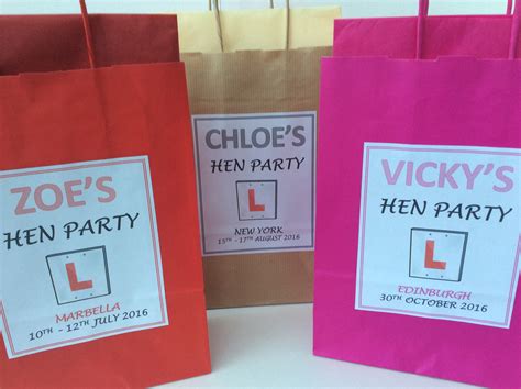 Personalised Hen Party Bag Complete With Tissue Paper