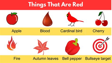 Things That Are Red In Color Pdf Grammarvocab