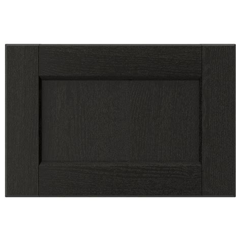 LERHYTTAN Drawer front, black stained, 15x10