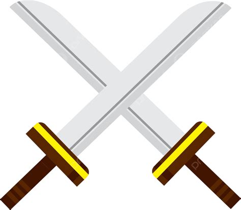 Espadas Cruzadas Espadas Desenhos Animados Espadas Cruzadas Vetor Png Espadas Desenho Animado
