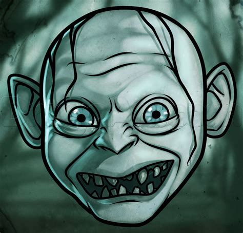 How To Draw Gollum Easy Lord Of The Rings How To Draw