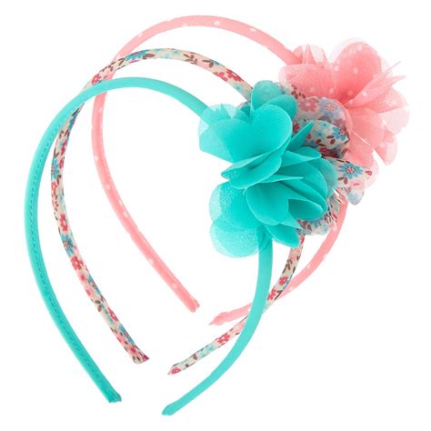 Claires Club Floral Headbands 3 Pack Claires