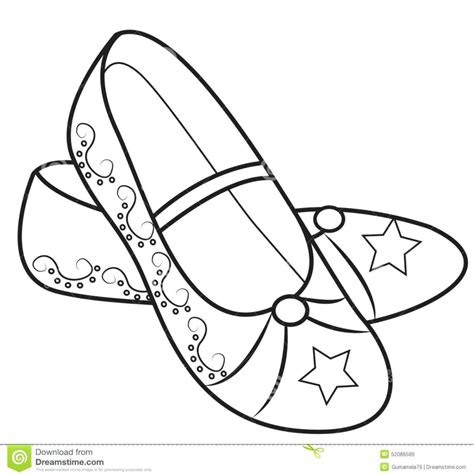 Slippers Coloring Page At Getcolorings Free Printable Colorings