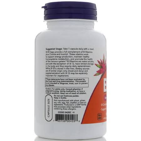Care/of claims that the vitamins are great for boosting energy and hair health, and support the. Authentic Now Foods Vitamin B 50 Complex 100 Veg Capsules ...