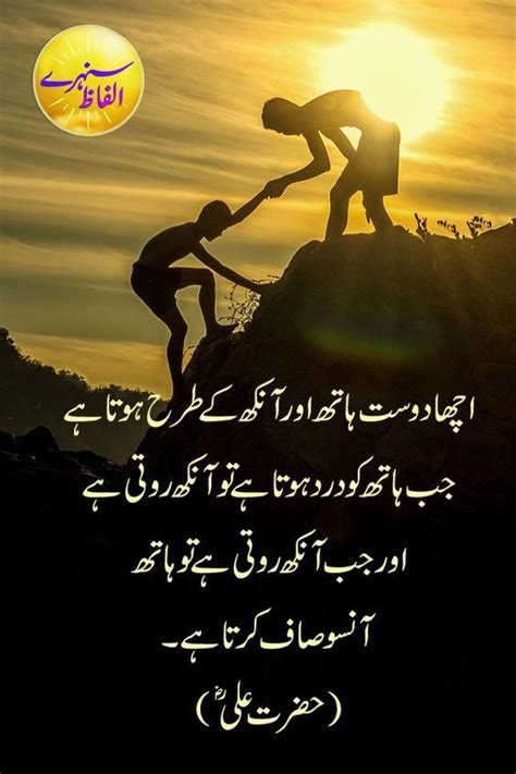 Friend Friendship Hazrat Ali Quotes In Urdu
