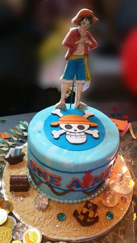 One Piece Anime Cake One Piece Birthdays Cake Design