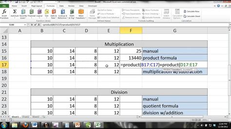 Microsoft Excel For Beginners Tutorial 6 Basic Formulasmath Sum