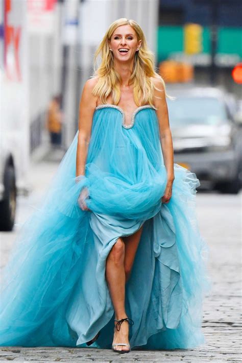 Nicky Hilton In A Blue Dress Does A Photoshoot Out In New York 09292020