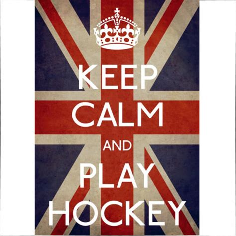 Keep Calm Play Hockey Sign