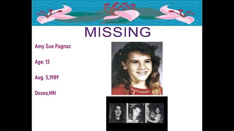 The Vanishing Of Amy Sue Pagnac - YouTube