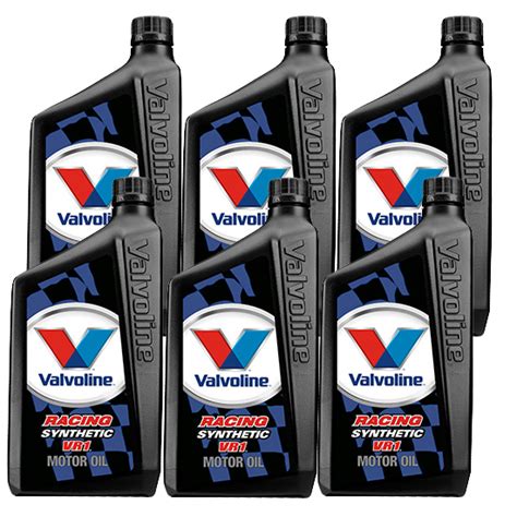 Not suitable for use in street vehicles or vehicles with catalytic converters. Valvoline 679082 VR1 Synthetic Motor Oil, 20W50, 6 Quart ...