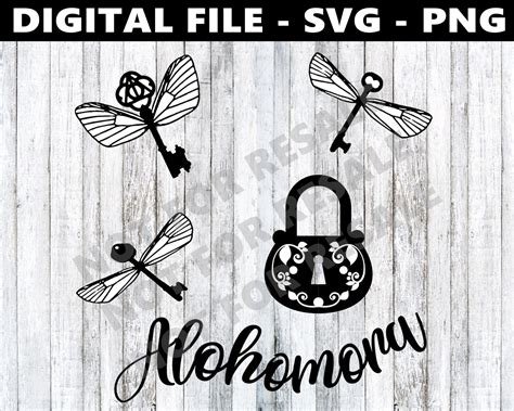 Alohomora Flying Keys Spell SVG Digital PNG Harry Potter | Etsy