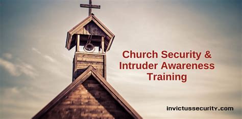 Church Security Having A Security Plan Training Security Assessments